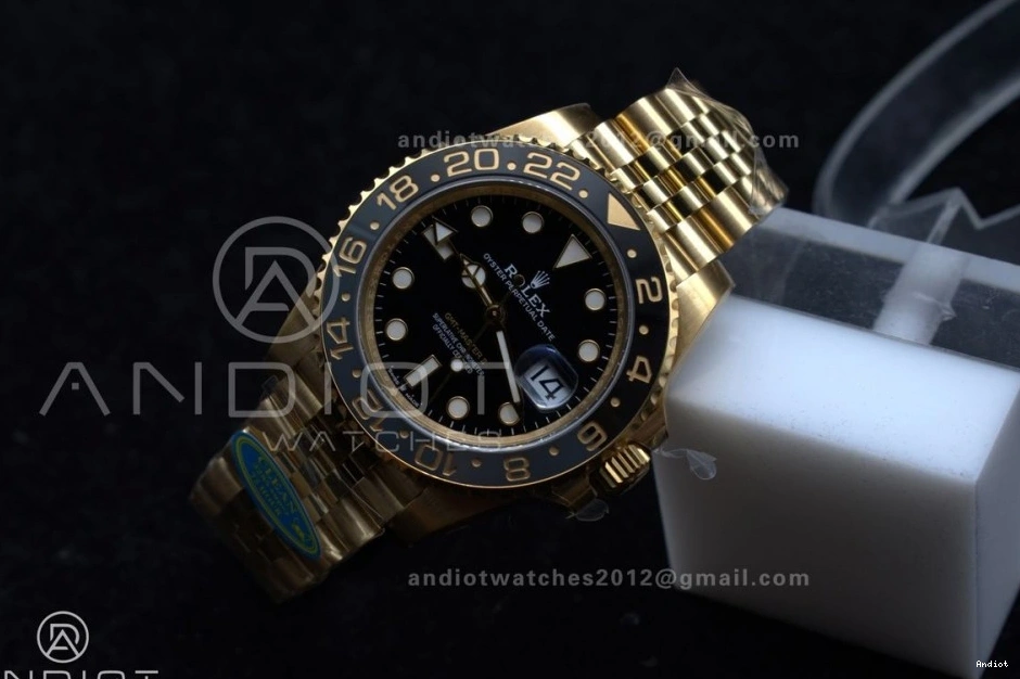Master GMT DD3285 on Bracelet Black 1:1 II GRNR 126718 Best Jubilee Clean CHS Edition YG Dial 0402